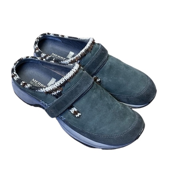 Merrell Encore Scoop Mules Slides Clogs Slip On Shoes Gray Blue Womens 9 Comfort - Picture 1 of 10